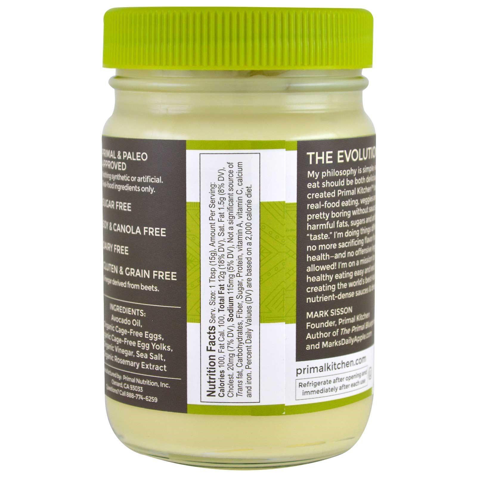 Avocado Keto Mayonnaise Primal Kitchen, Food & Drinks, Packaged