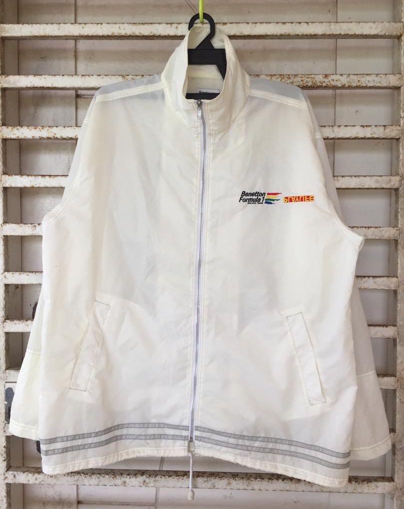 Benetton Formula 1 Racing Team Playlife Rain Jacket Legit Men S Fashion Clothes Outerwear On Carousell