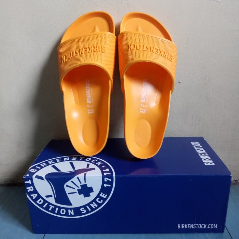Birkenstock barbados orange sales