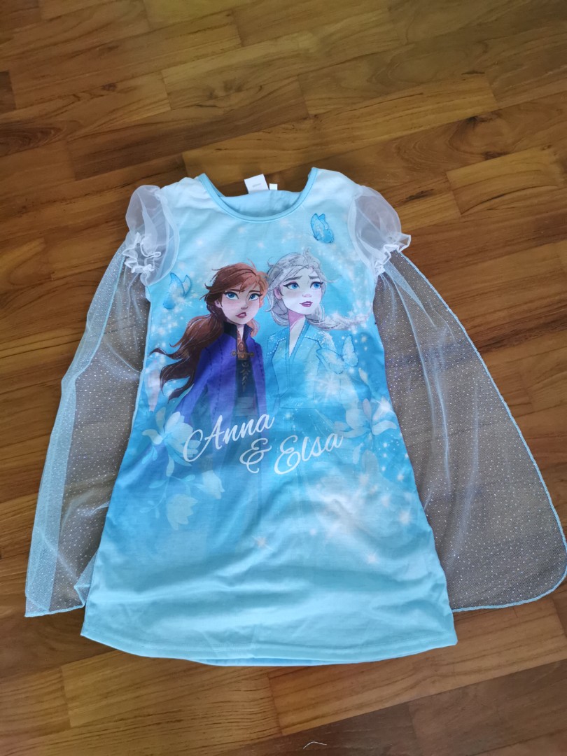 BN Frozen dress with detachable cape, Babies & Kids, Babies & Kids