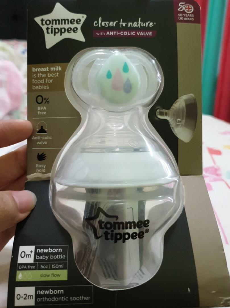 tommee tippee bottle and soother set