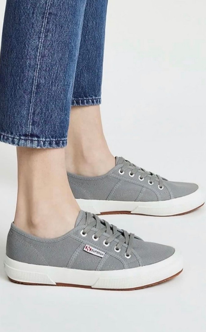 grey superga sneakers