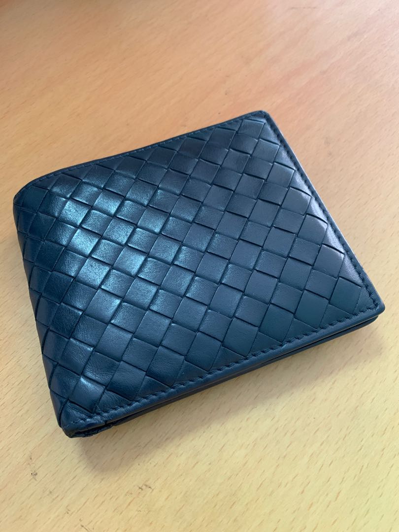 Bottega veneta wallet navy blue shop
