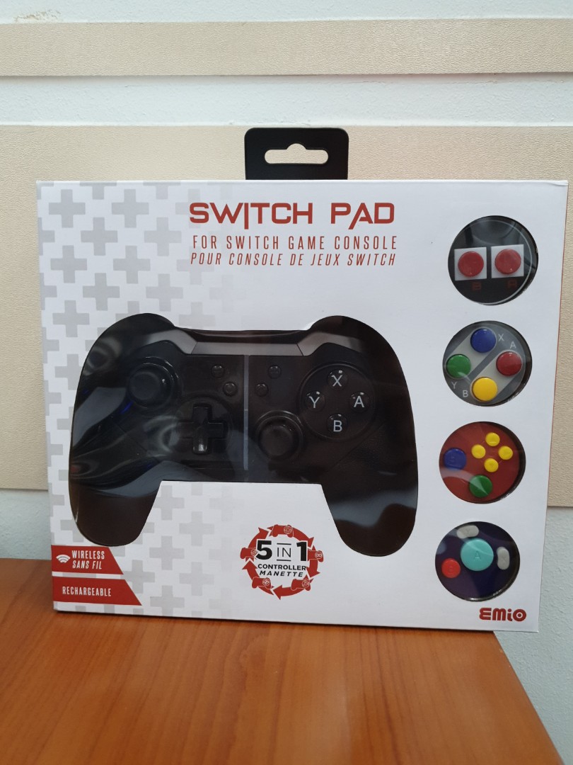 (Brand New) Emio Switch Pad 5 in 1 Controller for Nintendo Switch, Video Gaming, Video Game
