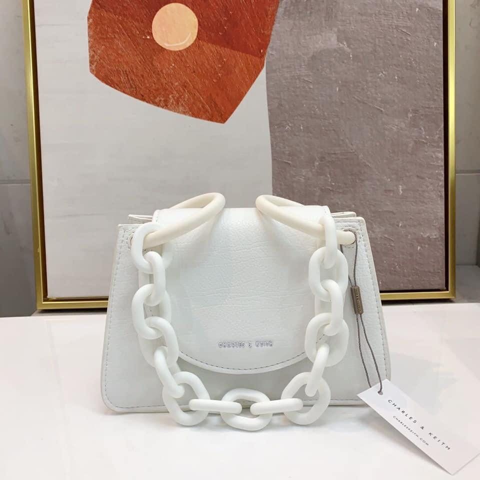 Charles and keith white bag shop