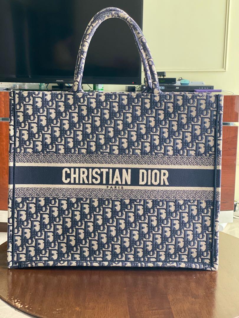 Book Tote Blue Oblique  Womens Dior Tote Bags ⋆ Rincondelamujer