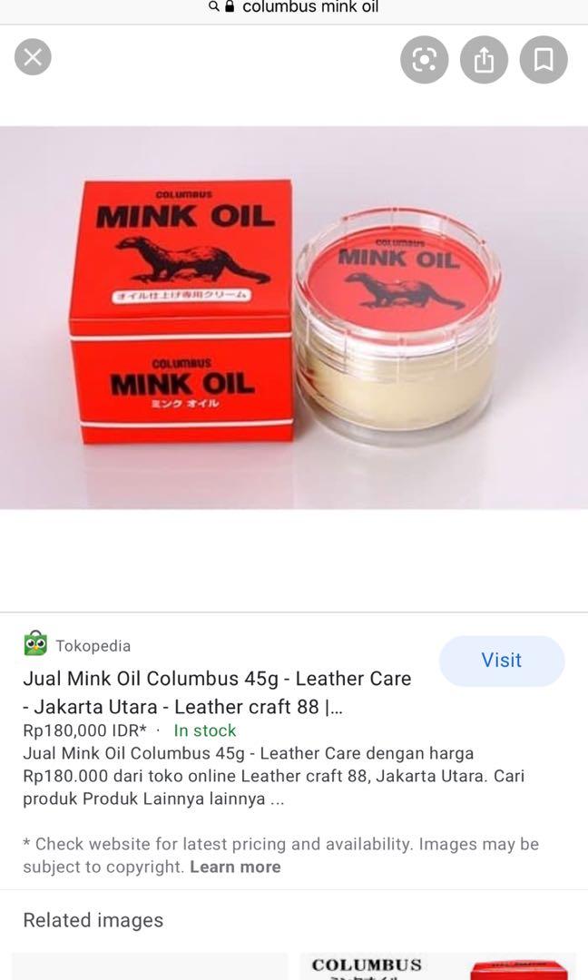 Columbus Mink Oil leather cleaner pembersih sepatu tas kulit aksesoris