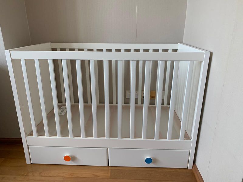 Cot bed with drawers Ikea Stuva/Folja (mattress available if needed