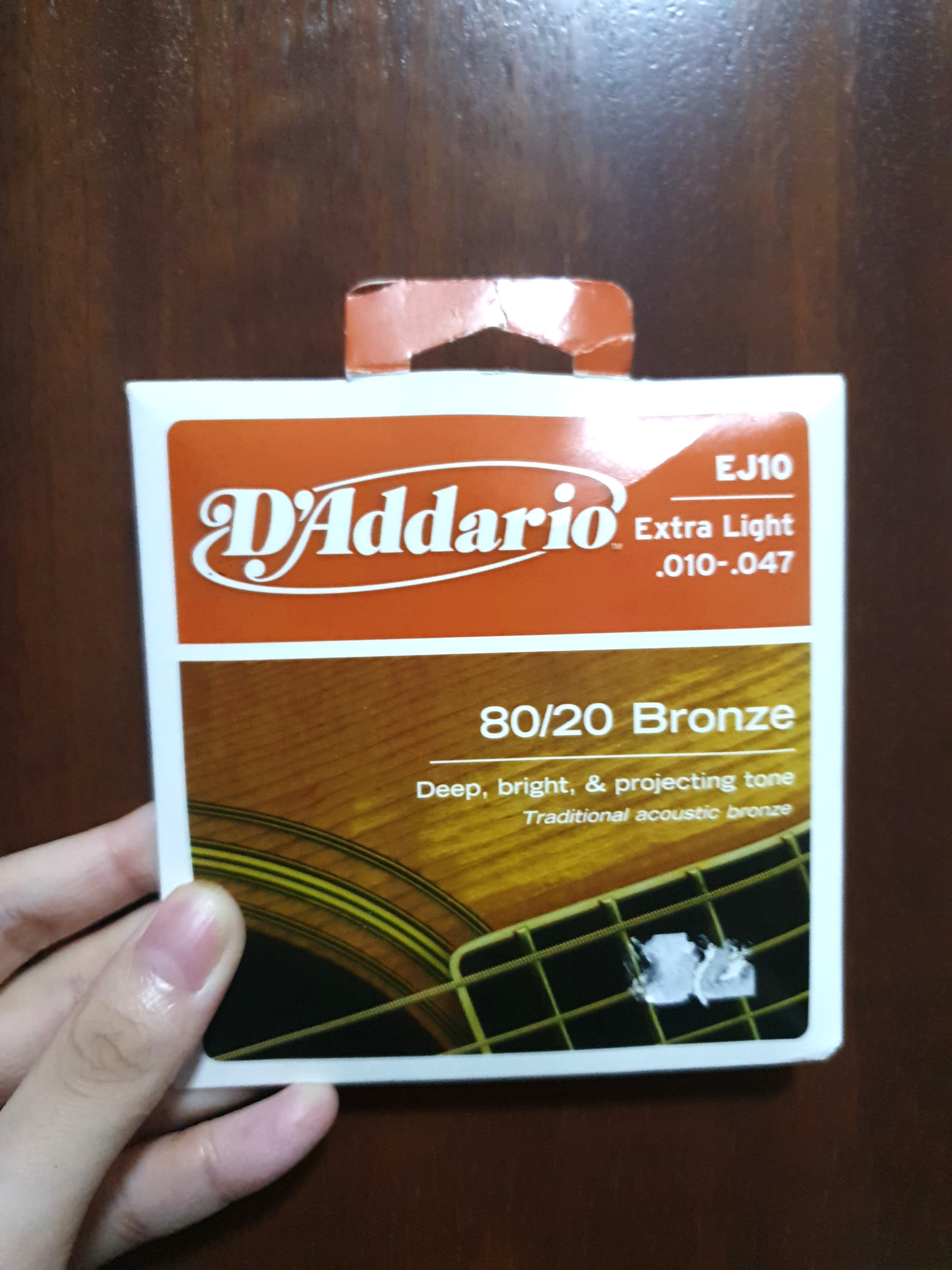 D'Addario EJ10 Extra Light 010-047 80 20 Bronze ダダリオ アコギ弦 【メーカー直送】 -  アクセサリー・パーツ
