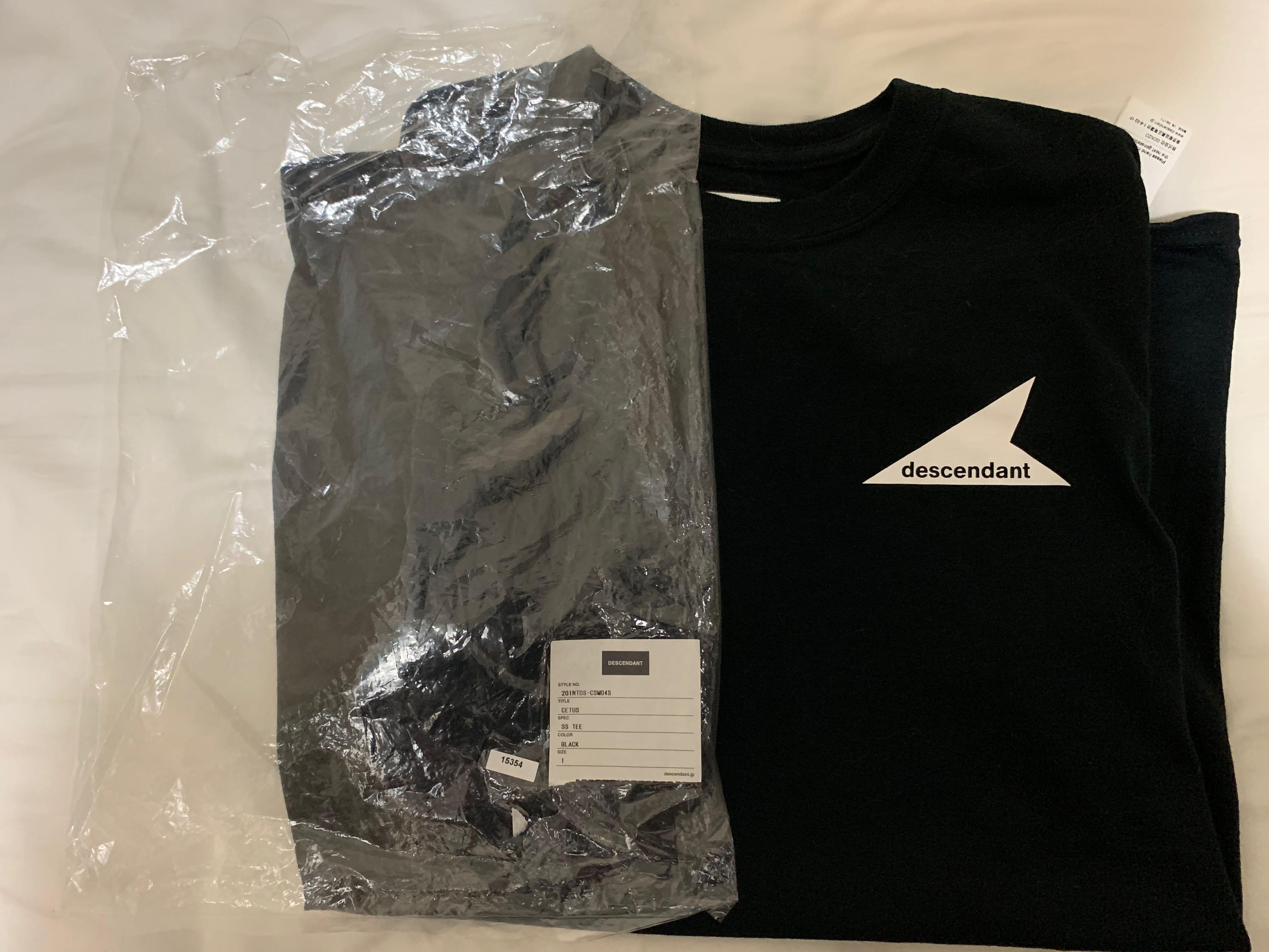 Descendant spot ss tee 黑size 01, 男裝, 上身及套裝, T-shirt、恤衫