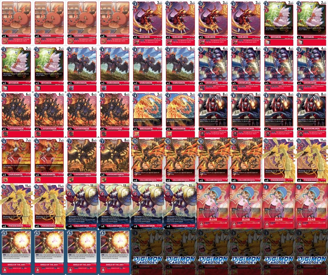 Digimon Card Game BT01&BT02 - Full Play sets.(Custom), Hobbies & Toys, Toys  & Games on Carousell