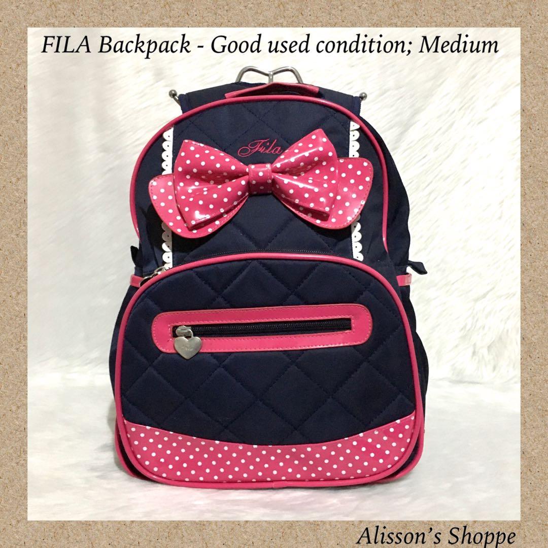 fila backpack womens red