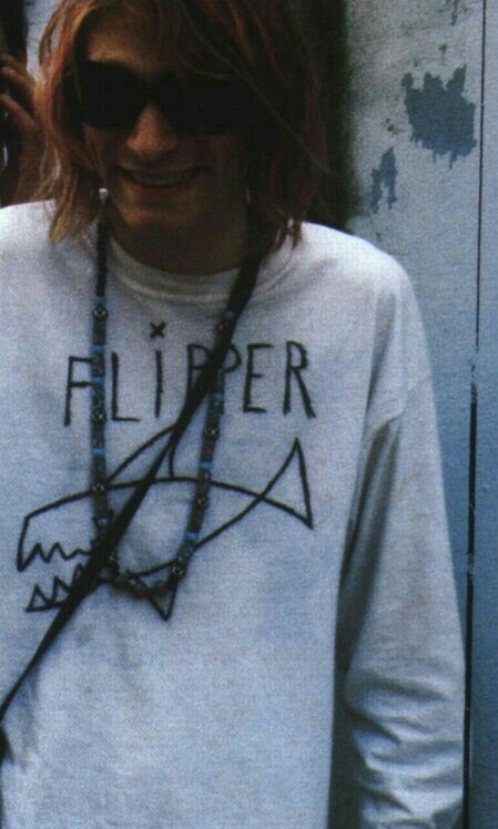 kurt cobain flipper t shirt