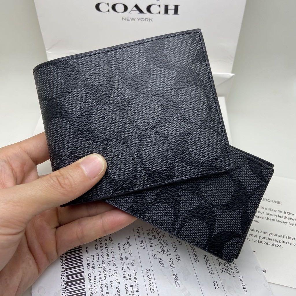 Coach courier wallet hot sale