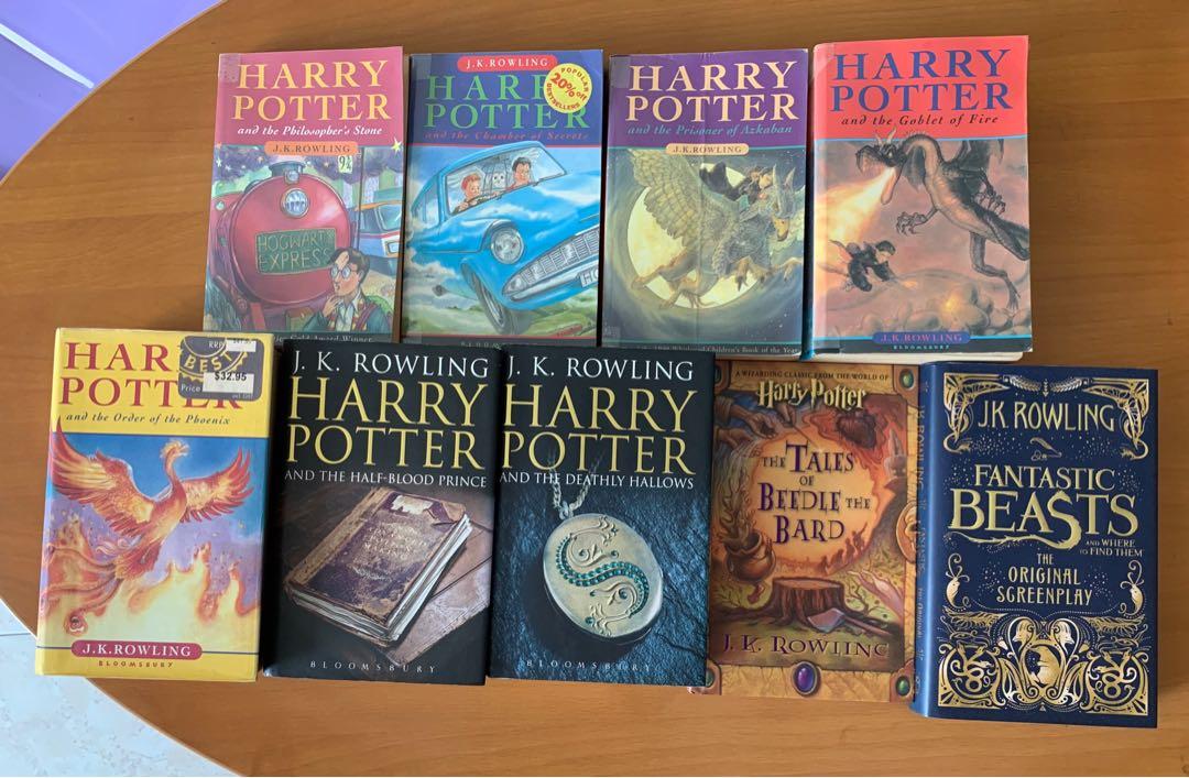 Harry Potter Books Full Set 7 Books 2 Additional Books Books Stationery Fiction On Carousell