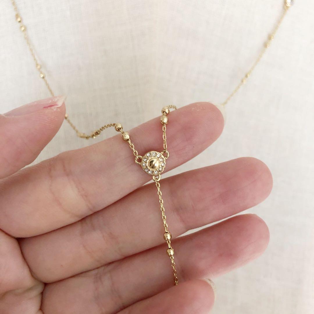 Henri Bendel Luxe Uptown Mini Y Necklace Women s Fashion Jewelry