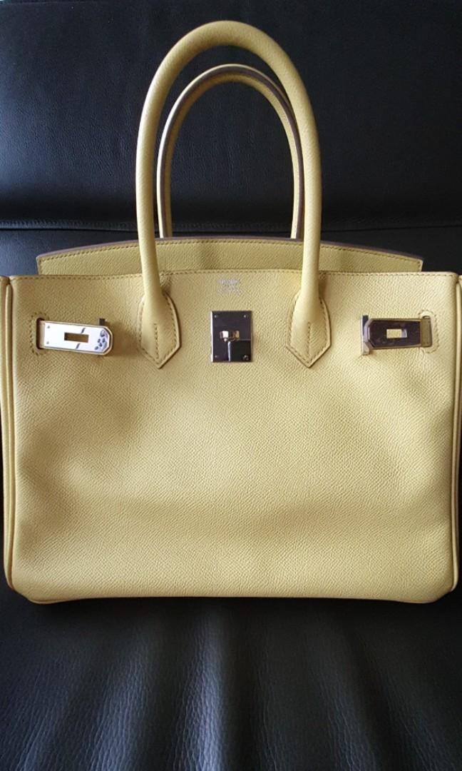 Hermes Birkin 30 - Soufre, Luxury, Bags & Wallets on Carousell