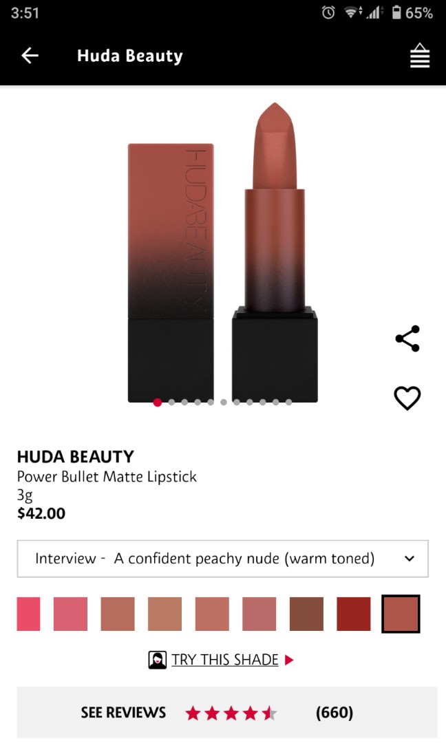 interview lipstick huda beauty