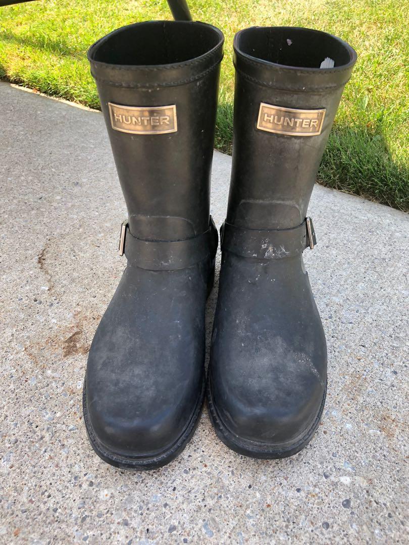 hunter rain boots size 8