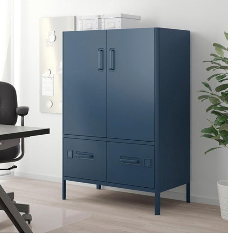Ikea Idasen Cabinet With Doors And Drawers Furniture Shelves Drawers On Carousell
