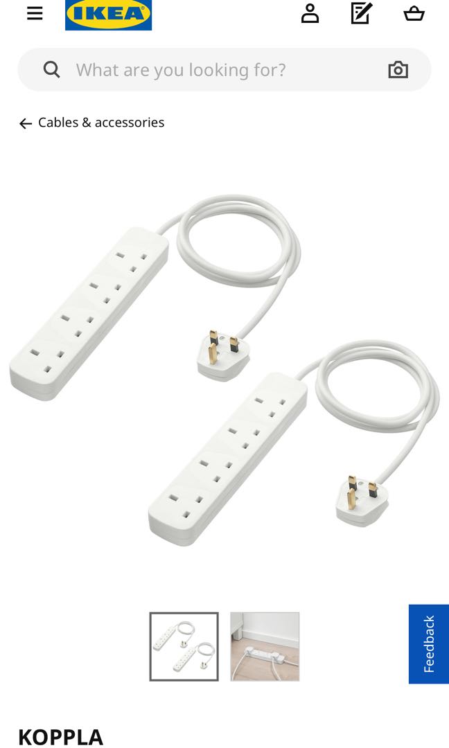 IKEA Extension Cord, Electronics, Others on Carousell