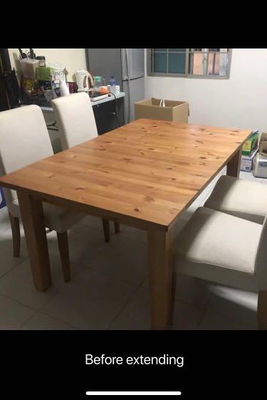 Ikea Stornas Extendable Table, Furniture & Home Living, Furniture, Tables &  Sets On Carousell