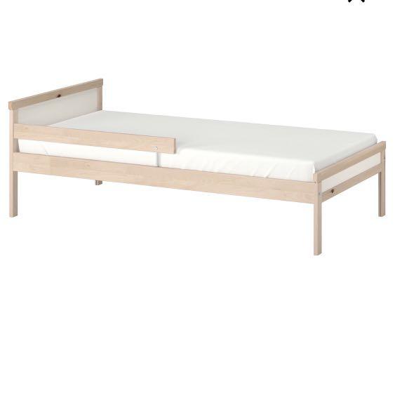 IKEA toddler bed frame with mattress, Furniture & Home Living