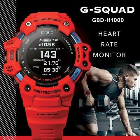 Casio G Shock GShock GBDH1000 GBD1000 GBD H1000 Red Limited