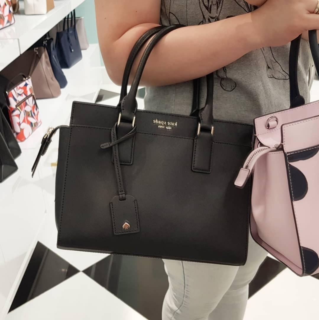INSTOCK SG- Kate Spade Cameron Medium Satchel Handbag Black (100%  Authentic), Women's Fashion, Bags & Wallets, Cross-body Bags on Carousell