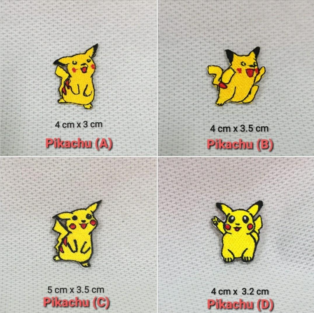 Iron On Patch/ Applique, Pokemon/ Digimon 🏷from $2.00 to $3.90 Each Patch,  Hobbies & Toys, Stationery & Craft, Craft Supplies & Tools on Carousell