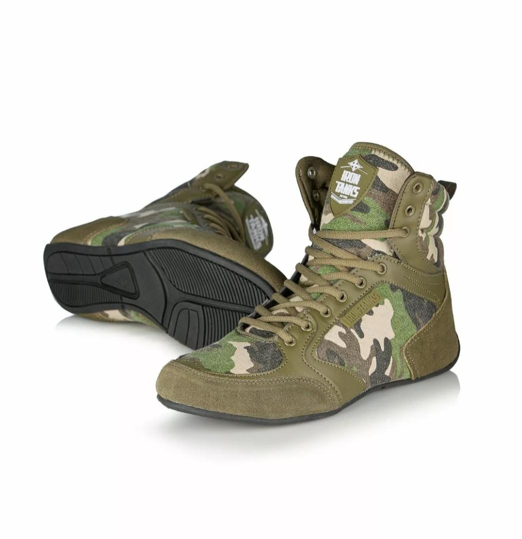 Iron Tanks Titan II Gym Shoes Raw Camo | Lifting Bodybuilding Squats  , Sports Equipment, Exercise & Fitness, Toning & Stretching  Accessories on Carousell