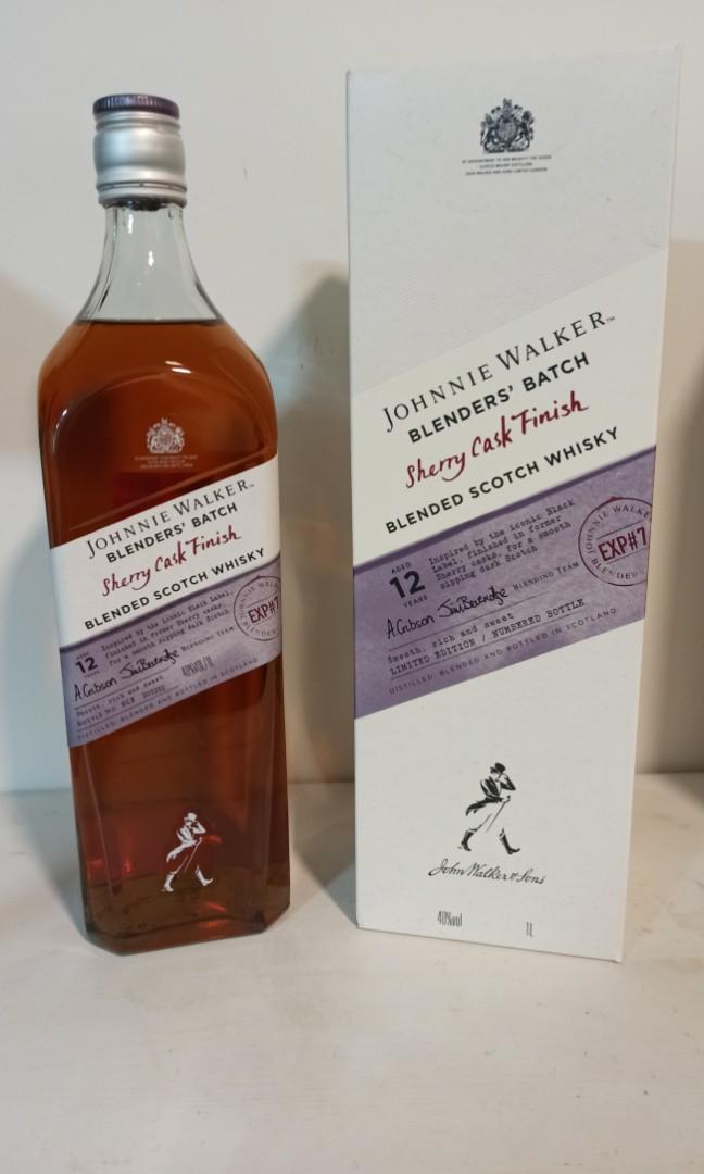 Johnnie Walker Batch Cask Finish Blended Scotch Whisky 1L, Food & Alcoholic Beverages on Carousell