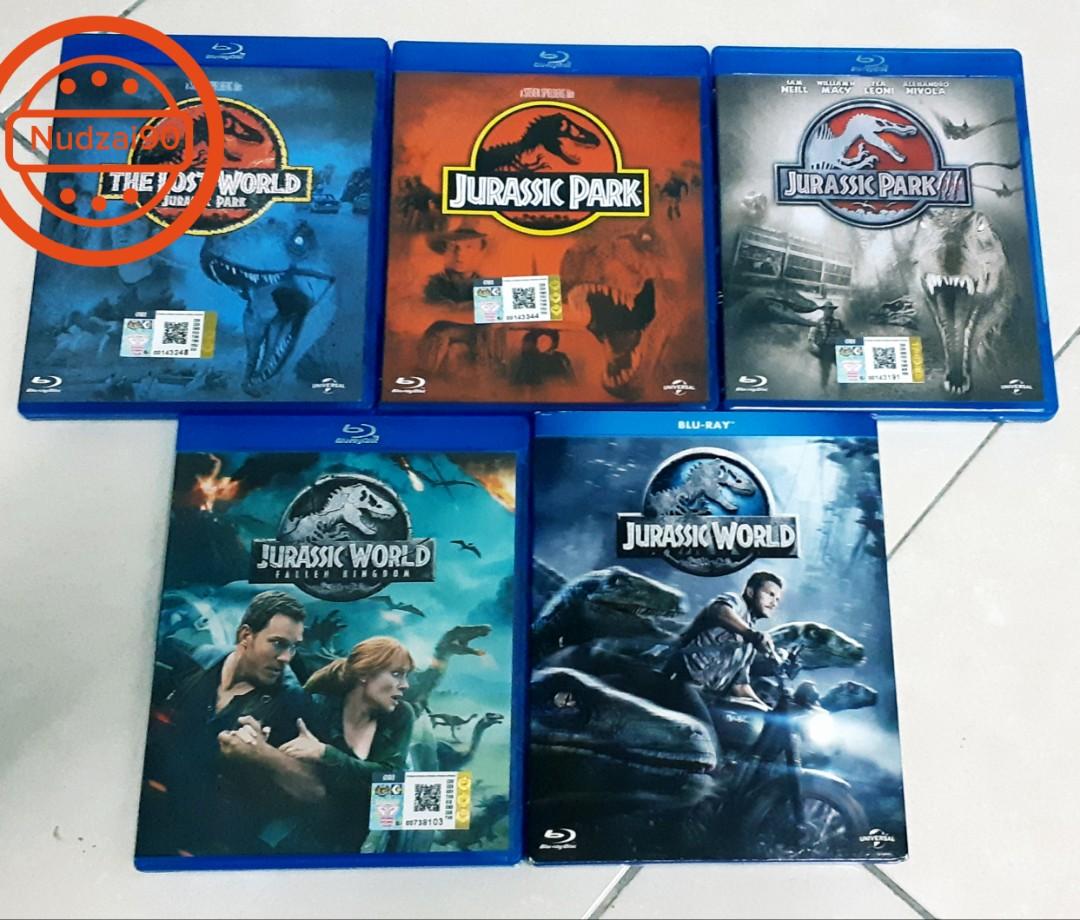 Jurassic Park Movie Collection Blu ray, Hobbies & Toys, Music & Media, CDs & DVDs on Carousell