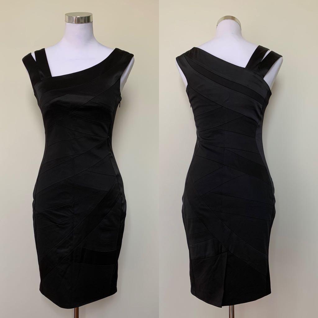 karen millen black bodycon dress