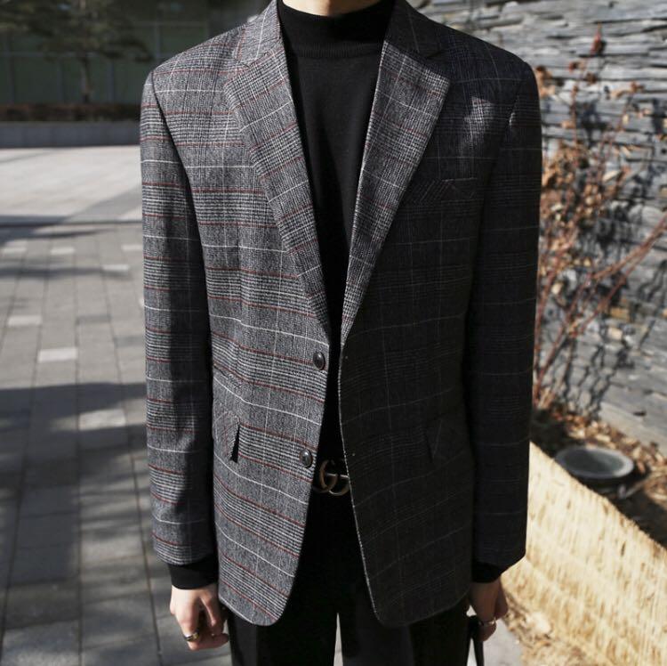 Korean Men s Suit Jacket Size L Men s Fashion Coats Jackets and