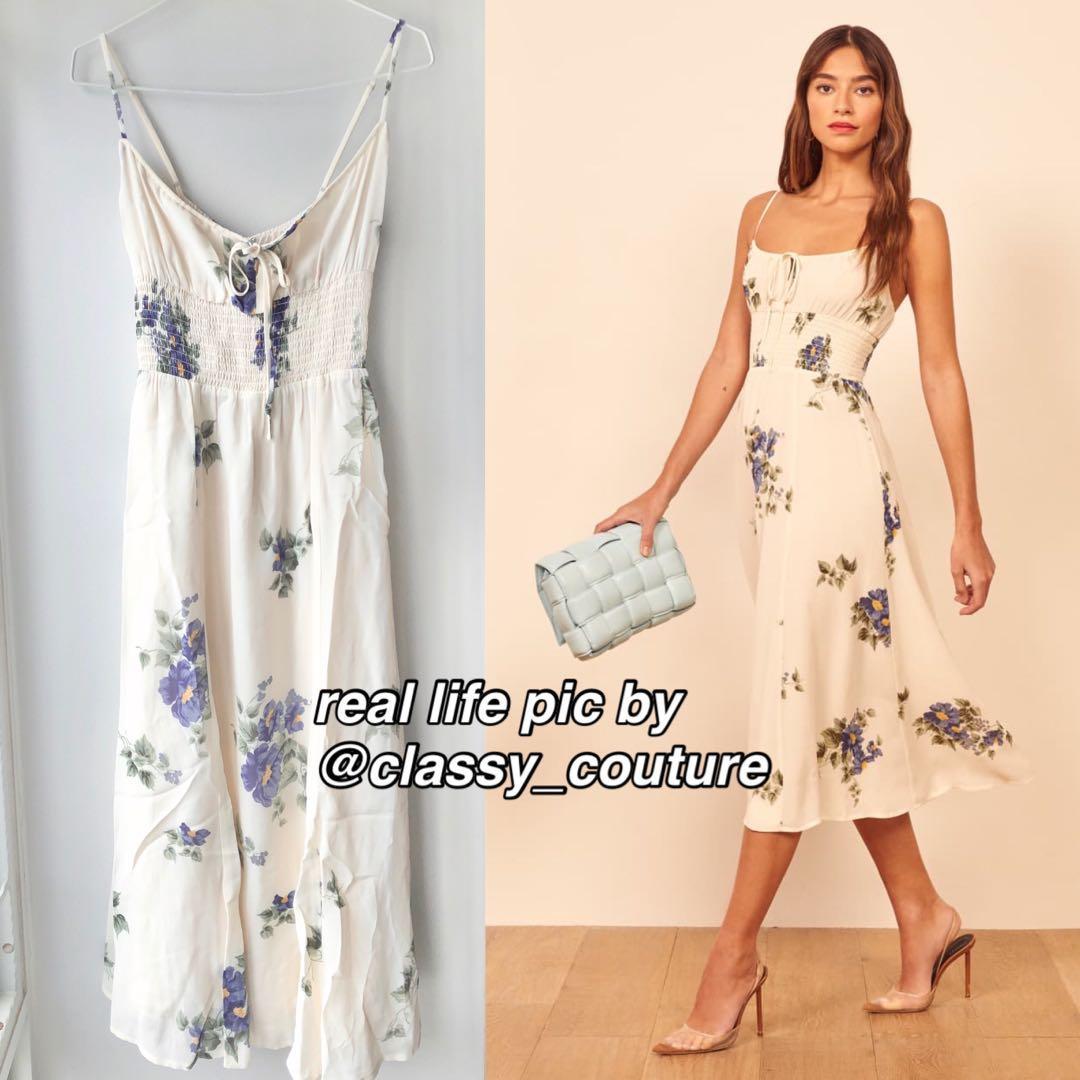 Purple dress discount with white flowers