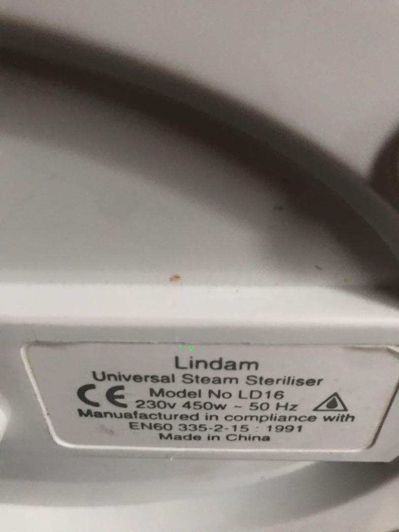 lindam universal steam steriliser