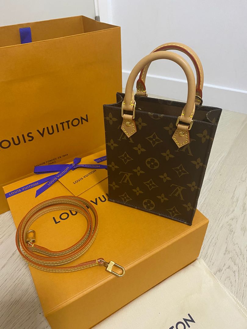 Louis Vuitton Petit Sac Plat, Luxury, Bags & Wallets, Handbags on Carousell