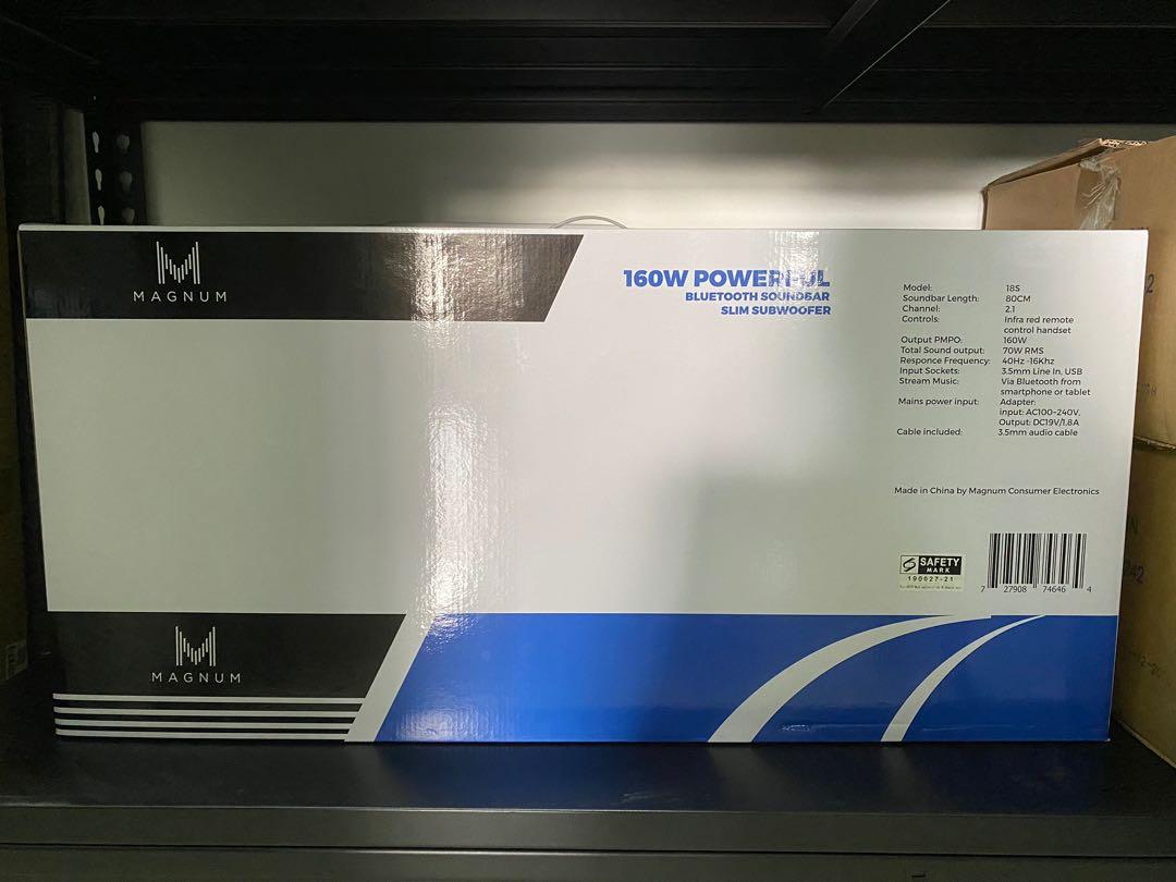 Magnum 160w soundbar with subwoofer store