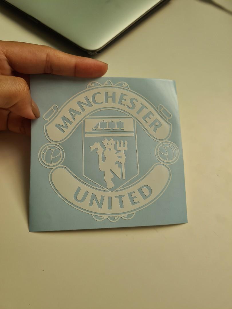 Manchester united car decals/stickers, Hobbies & Toys, Stationery