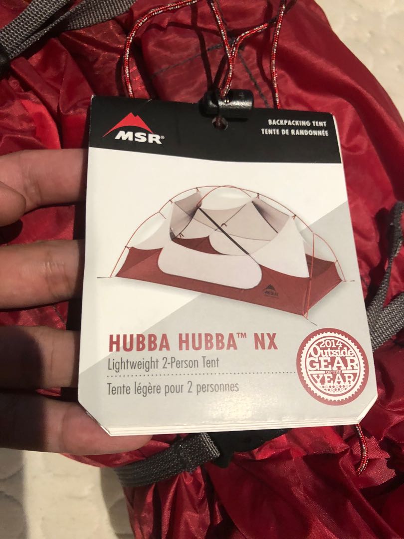 Msr Hubba Hubba Nx Tent With Footprint Sports Equipment Hiking Camping On Carousell