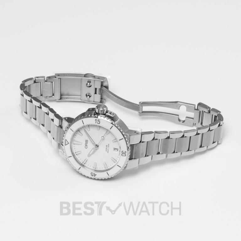 NEW Oris Aquis Date Automatic White Dial Ladies Watch 01 733 7731 4151 07 8 18 05P Carousell