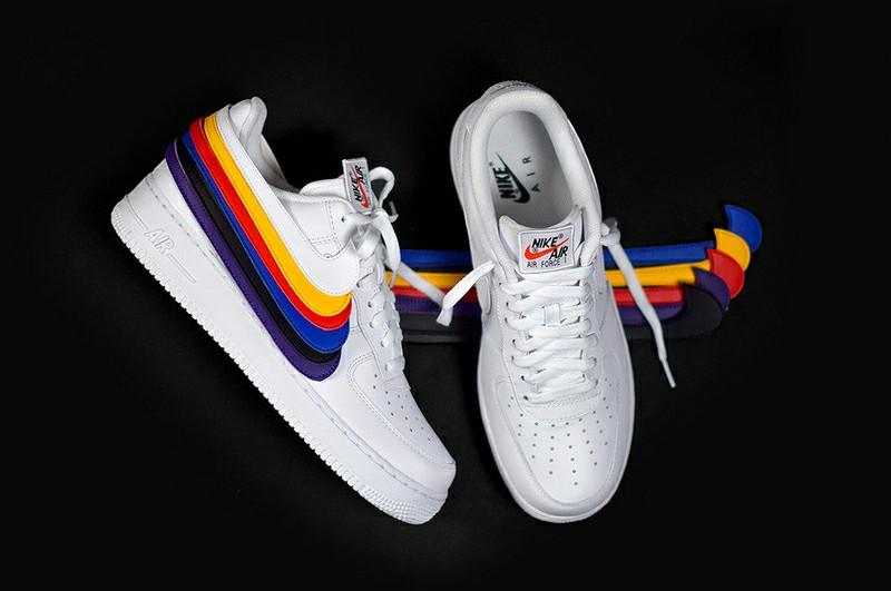air force 1 velcro swoosh pack white