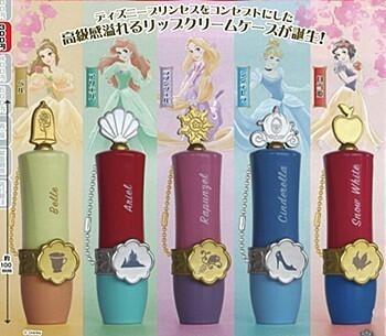 Nov Gacha Po Disney Princess Royal Lip Case ディズニープリンセス ロイヤルリップケース 5pcs Set Hobbies Toys Toys Games On Carousell