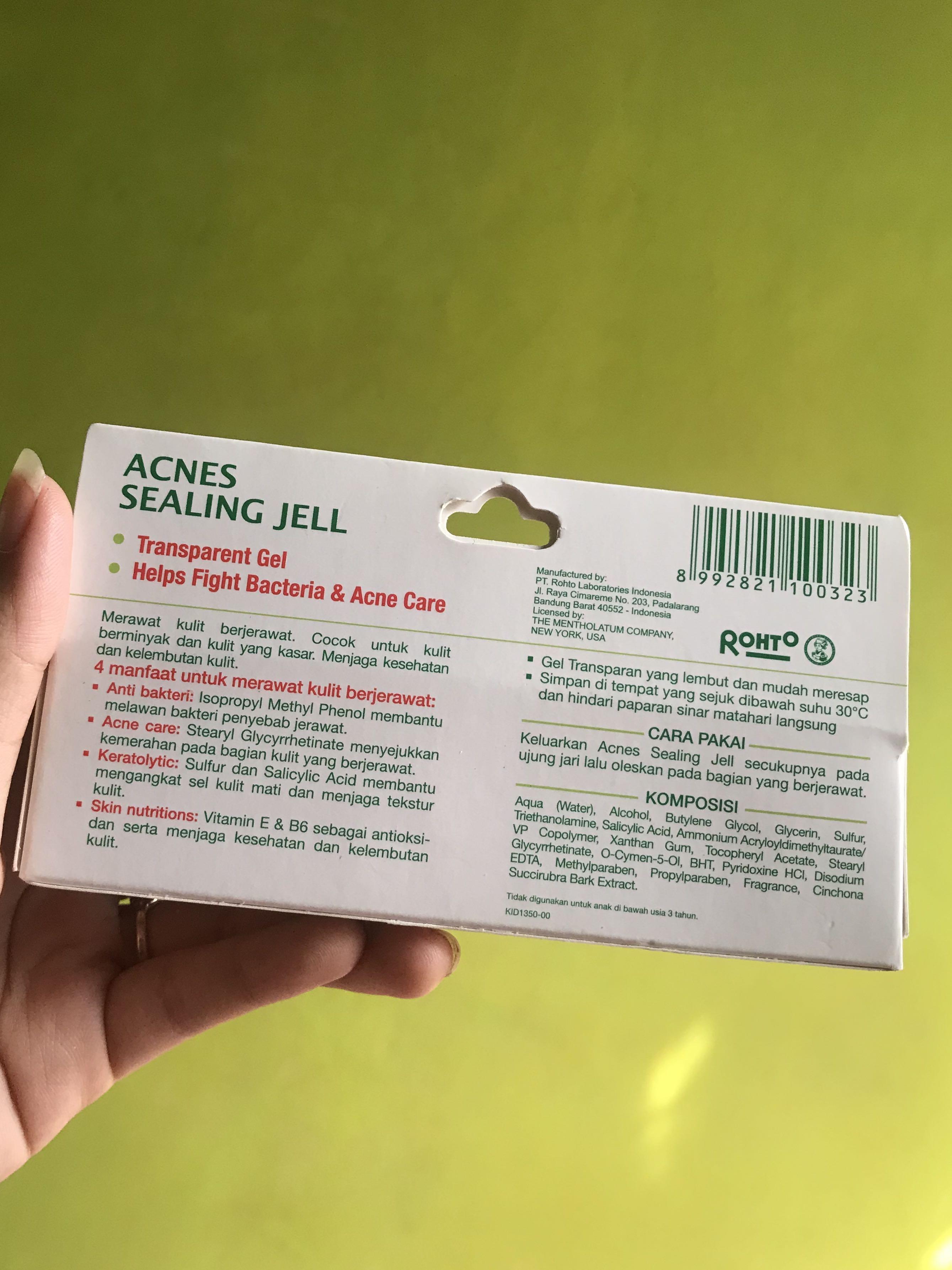 Obat Jerawat Acnes Sealing Jell Kesehatan Kecantikan Kulit Sabun Tubuh Di Carousell