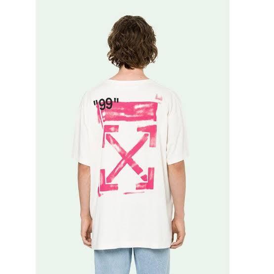off white impressionism tee white