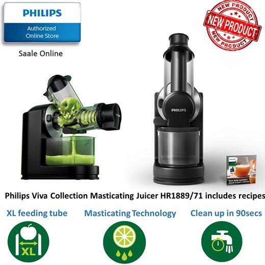 Philips Masticating Juicer HR1889, TV & Home Appliances, Kitchen