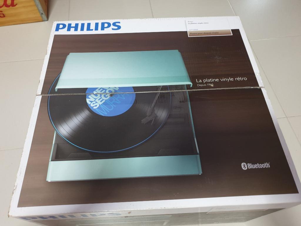 Philips Ott2000 Turntable Lp Vinyl Record Cd Player Bluetooth Micro Sound System Electronics Audio On Carousell