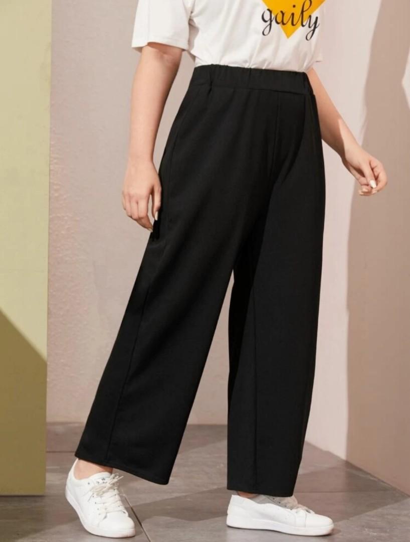 Plus size elastic waist pants