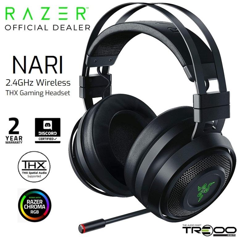 [Discontinued] Razer Nari Wireless 2.4GHz Over-the-Ear Gaming Headset ...